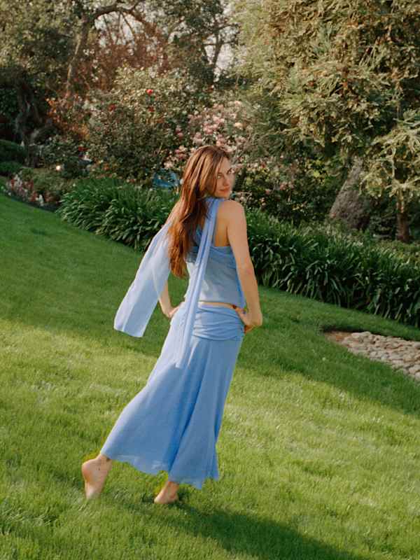 Petites Olivia Low Waist Skirt - Ice Water